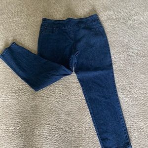 Ruby Rd petite denim jean pull on ankle pant 14p NWOT